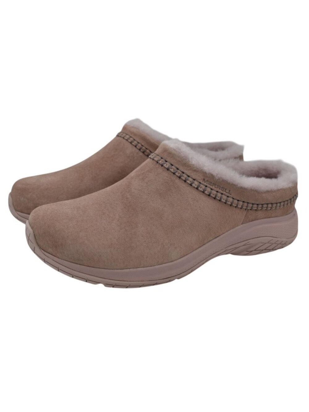 Merrell Womens Size 10 Encore Ice 5 Adobe Rose Suede Moc Mules Clogs Shoes